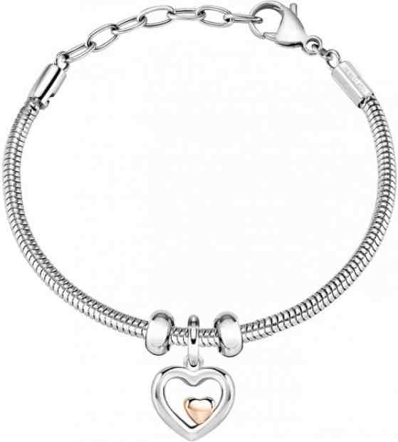 Morellato Bicolor srdíčkový náramek Drops SCZ1096 + 2 měsíce na vrácení zboží