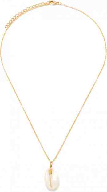 JVD Pozlacený ocelový náhrdelník s mušlí SSSN0024S20GO00 + 2 měsíce na vrácení zboží