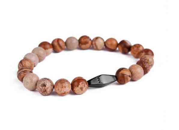 Vuch Slušivý náramek z jaspisu Deenis L (18 - 19 cm) + 2 měsíce na vrácení zboží