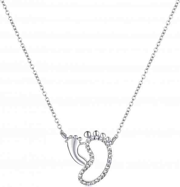 JVD Stříbrný náhrdelník Stopy SVLN0052X75BI42 + 2 měsíce na vrácení zboží