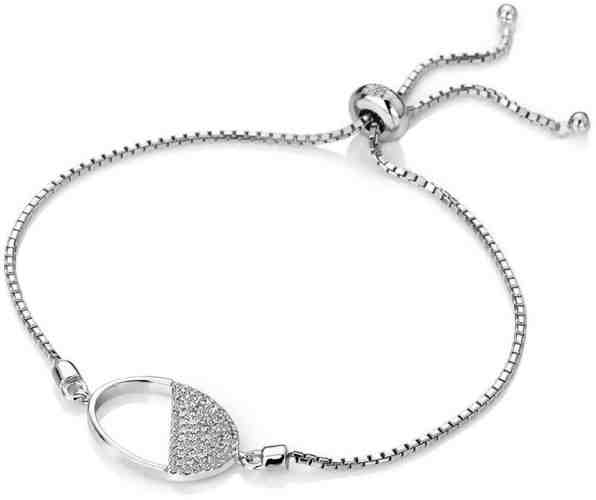 Hot Diamonds Stříbrný náramek s diamantem Horizon Topaz DL602 + 2 měsíce na vrácení zboží