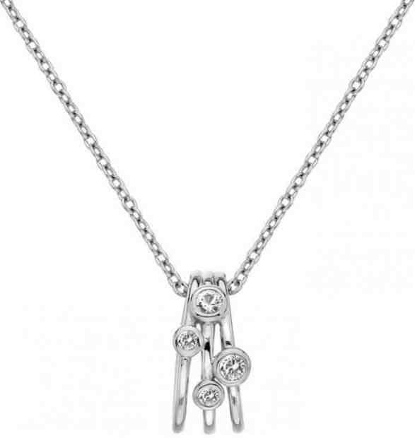 Hot Diamonds Stříbrný kruhový náhrdelník s diamantem Tender DP776 + 2 měsíce na vrácení zboží