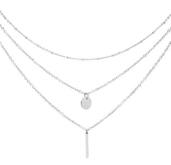 Troli Trojitý ocelový náhrdelník + 2 měsíce na vrácení zboží