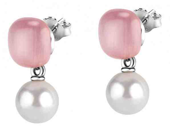 Morellato Stříbrné náušnice Gemma Perla SATC06 + 2 měsíce na vrácení zboží