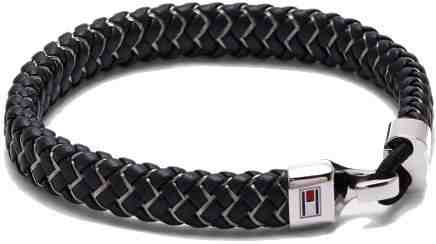 Tommy Hilfiger Trendy černý kožený náramek TH2790058 + 2 měsíce na vrácení zboží