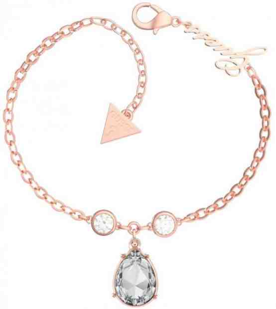 Guess Růžově pozlacený náramek s krystaly UBB29094-S + 2 měsíce na vrácení zboží