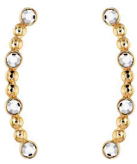 Tommy Hilfiger Podélné pozlacené náušnice s krystaly TH2780237 + 2 měsíce na vrácení zboží