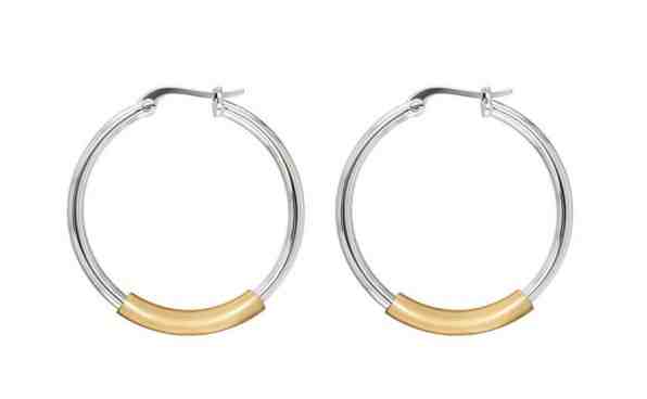 Tommy Hilfiger Ocelové bicolor náušnice kruhy TH2780273 + 2 měsíce na vrácení zboží