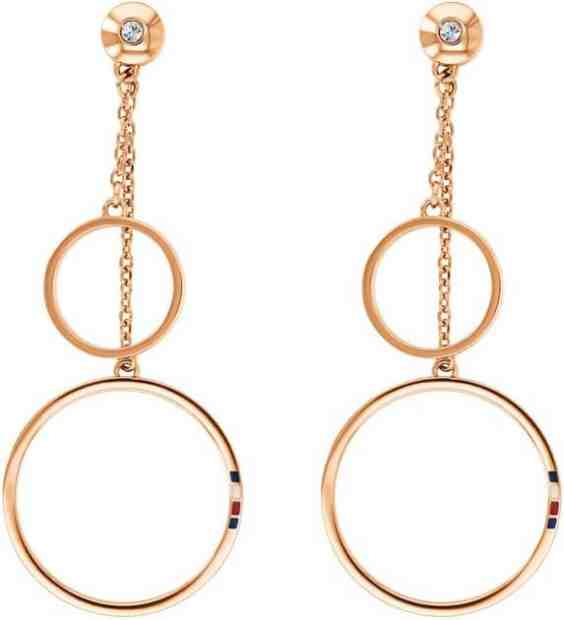 Tommy Hilfiger Ocelové pozlacené náušnice kruhy TH2780146 + 2 měsíce na vrácení zboží