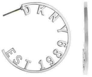 DKNY Kruhové náušnice s logem New York 5547959 + 2 měsíce na vrácení zboží