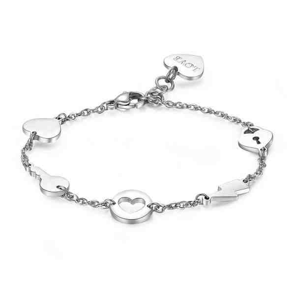S`Agapõ Romantický ocelový náramek SHD11 + 2 měsíce na vrácení zboží