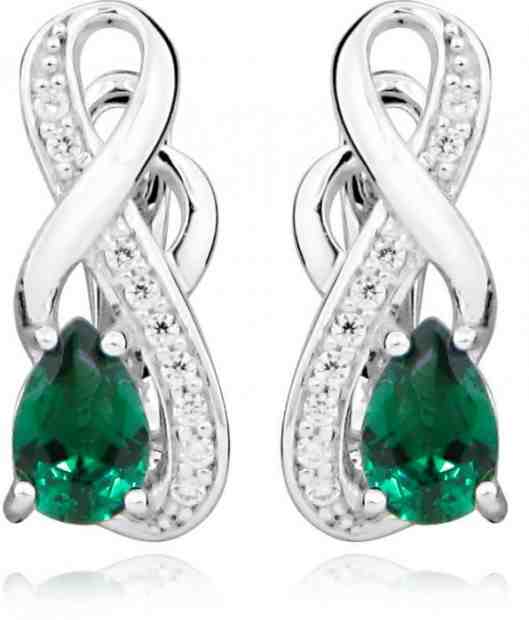 JVD Stříbrné náušnice se zirkony SVLE0301SH8Z300 + 2 měsíce na vrácení zboží