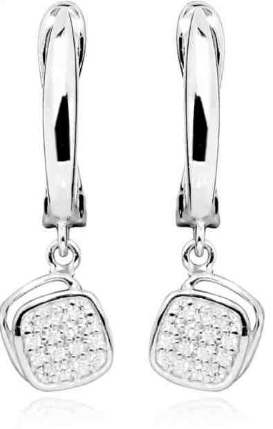 JVD Stříbrné náušnice s čirými zirkony SVLE0307SH8BI00 + 2 měsíce na vrácení zboží