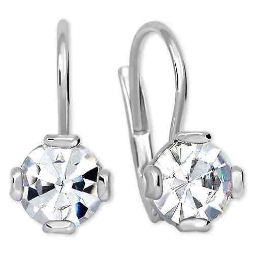 Brilio Silver Decentní náušnice s krystalem 438 001 01768 04 + 2 měsíce na vrácení zboží