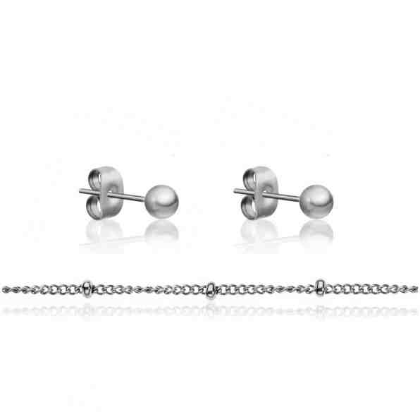 Emily Westwood Stylový set náramku a náušnic z oceli WS016S + 2 měsíce na vrácení zboží