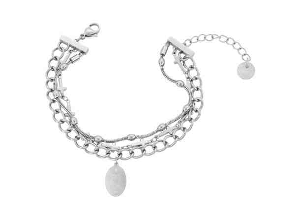 Liu.Jo Trojitý ocelový náramek s přívěskem LJ1437 + 2 měsíce na vrácení zboží