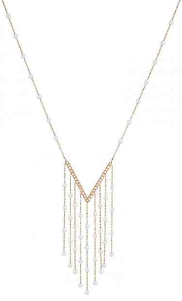 Liu.Jo Růžově zlacený ocelový náhrdelník s perličkami a krystaly LJ1479 + 2 měsíce na vrácení zboží