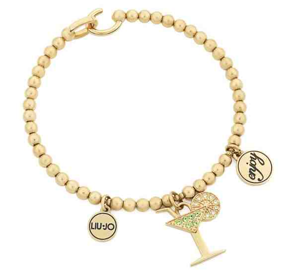 Liu.Jo Pozlacený ocelový náramek s koktejlem LJ1488 + 2 měsíce na vrácení zboží
