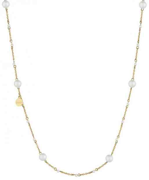 Liu.Jo Pozlacený ocelový náhrdelník s perličkami LJ1503 + 2 měsíce na vrácení zboží