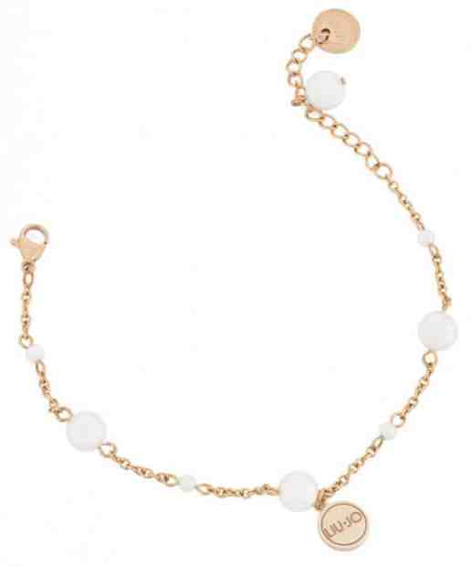 Liu.Jo Růžově zlacený ocelový náramek s perličkami LJ1507 + 2 měsíce na vrácení zboží
