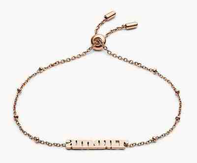 Fossil Dámský náramek AMOUR JF03226791 + 2 měsíce na vrácení zboží