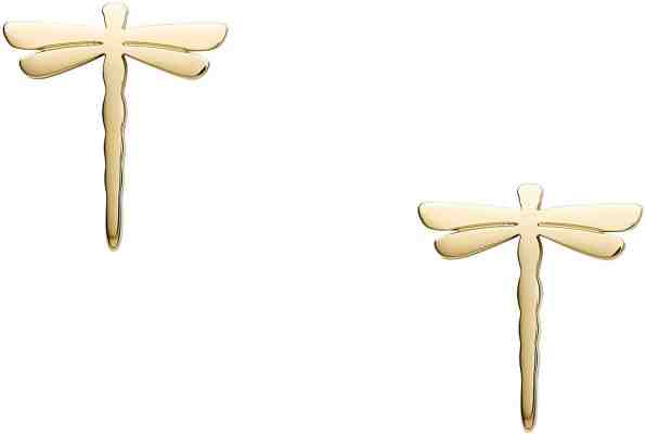 Fossil Ocelové náušnice vážka JF03234710 + 2 měsíce na vrácení zboží