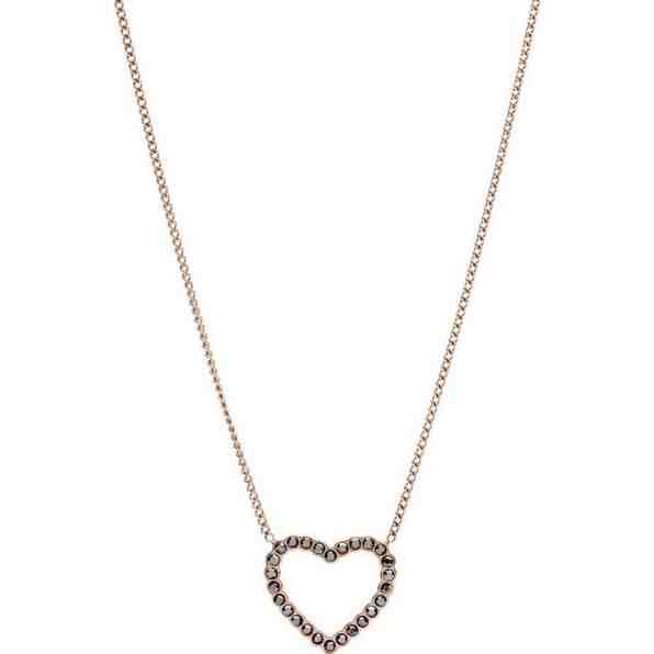 Fossil Srdíčkový náhrdelník JF03258791 + 2 měsíce na vrácení zboží