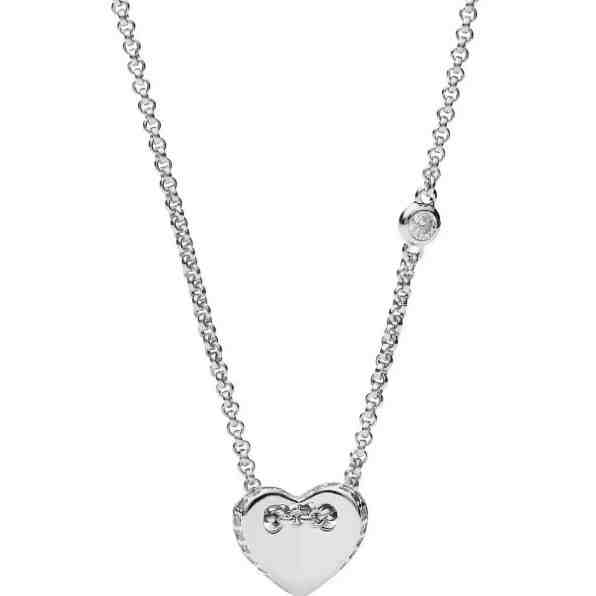 Fossil Dámský náhrdelník se srdíčkem JFS00425040 + 2 měsíce na vrácení zboží