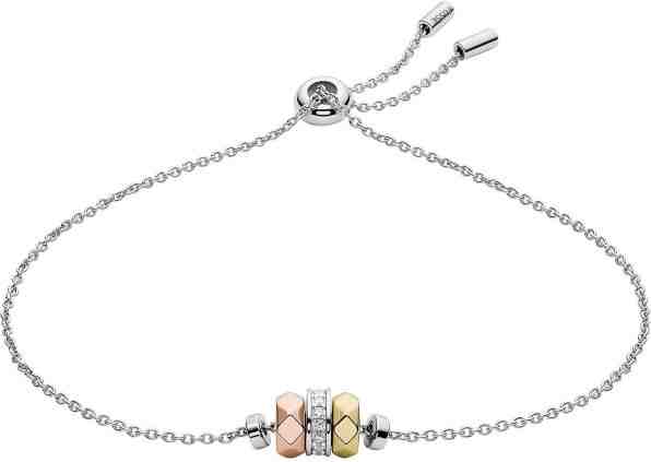 Fossil Stříbrný náramek s korálky JFS00471998 + 2 měsíce na vrácení zboží