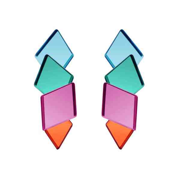 Preciosa Pestrobarevné náušnice Fragmentum 7377 70 + 2 měsíce na vrácení zboží