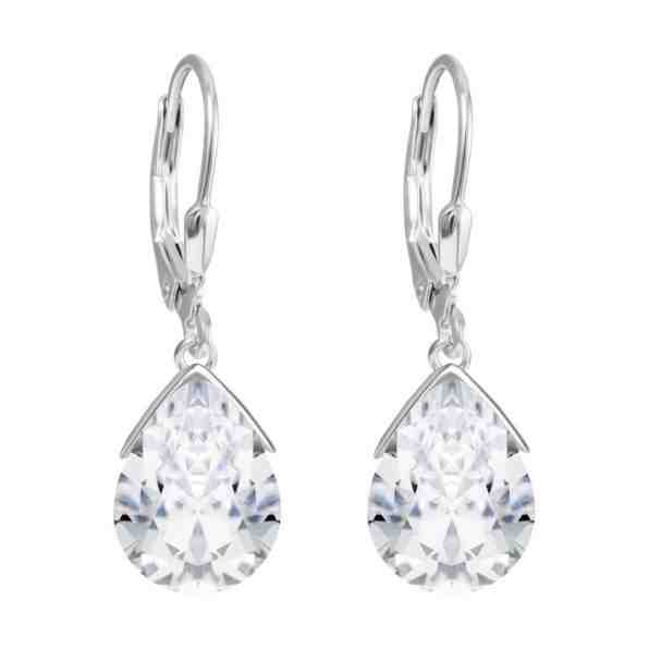 Preciosa Stříbrné náušnice s krystalem Clematis 5289 00 + 2 měsíce na vrácení zboží