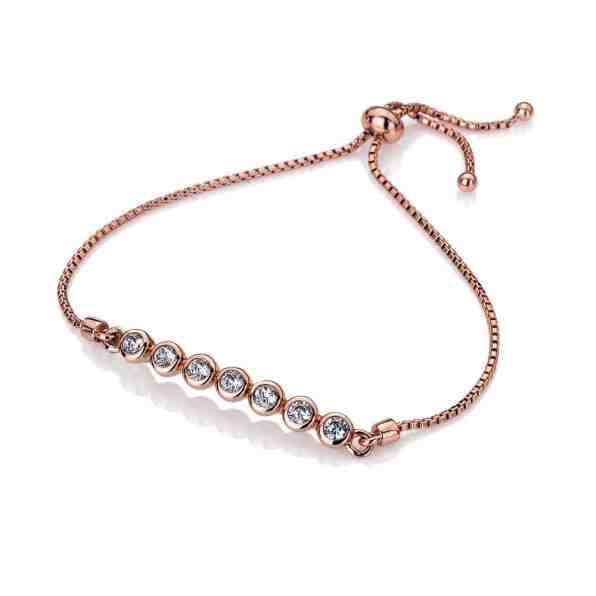 Hot Diamonds Růžově zlacený stylový náramek Emozioni Luminoso EB073 + 2 měsíce na vrácení zboží