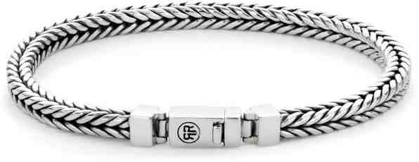 Rebel&Rose Proplétaný stříbrný náramek Small Link RR-BR016-S-L + 2 měsíce na vrácení zboží