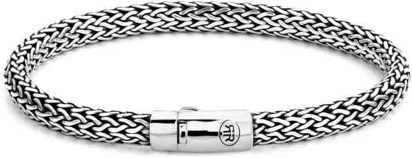 Rebel&Rose Proplétaný stříbrný náramek Artemis RR-BR003-S 19 cm - L + 2 měsíce na vrácení zboží