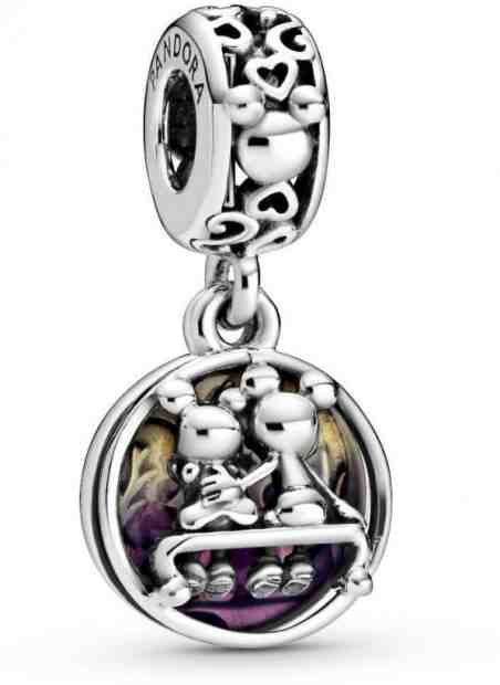 Pandora Stříbrný přívěsek Disney Mickey a Minnie navždy 798866C01 + 2 měsíce na vrácení zboží
