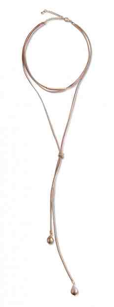 JwL Luxury Pearls Dlouhý kožený náhrdelník s pravými barokními perlami JL0634 + 2 měsíce na vrácení zboží