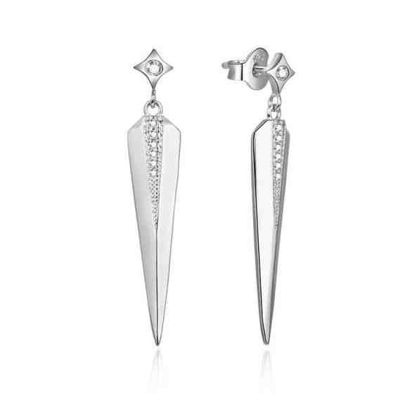 Beneto Stříbrné náušnice se zirkony AGUP1969 + 2 měsíce na vrácení zboží