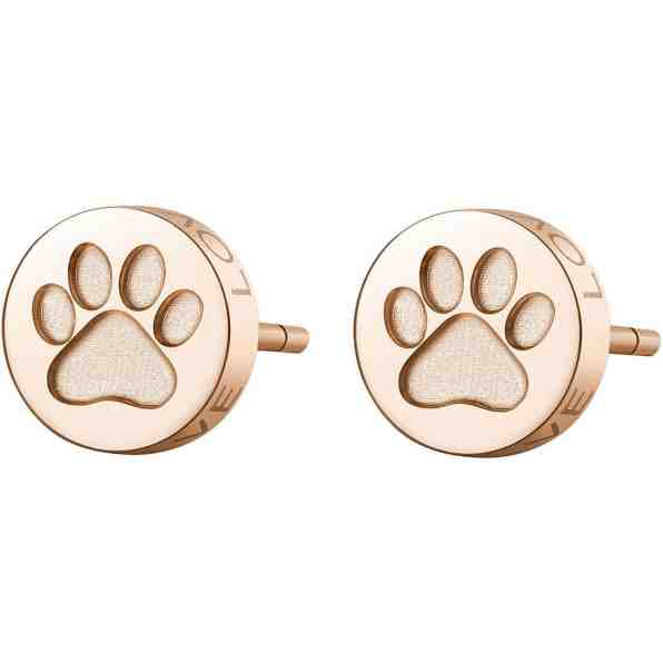 S`Agapõ Krásné ocelové náušnice tlapky CLICK SCK62 + 2 měsíce na vrácení zboží