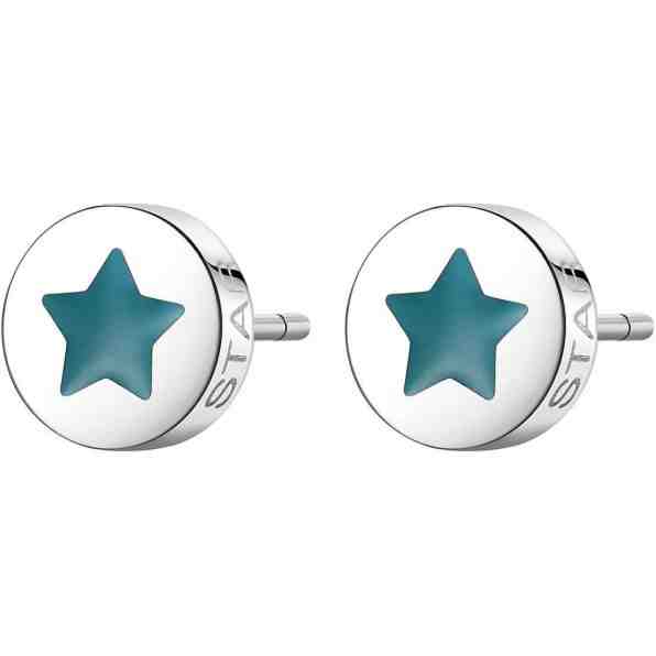S`Agapõ Krásné ocelové náušnice hvězda CLICK SCK57 + 2 měsíce na vrácení zboží