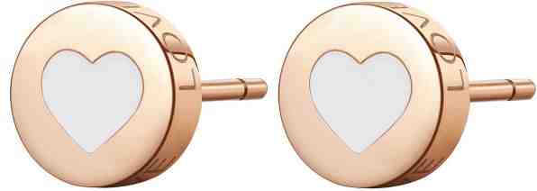 S`Agapõ Moderní ocelové náušnice srdce CLICK SCK56 + 2 měsíce na vrácení zboží