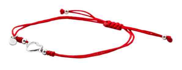 Beneto Šňůrkový náramek se srdíčkem AGB366 + 2 měsíce na vrácení zboží