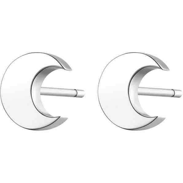S`Agapõ Elegantní ocelové náušnice ve tvaru půlměsíce CLICK SCK43 + 2 měsíce na vrácení zboží