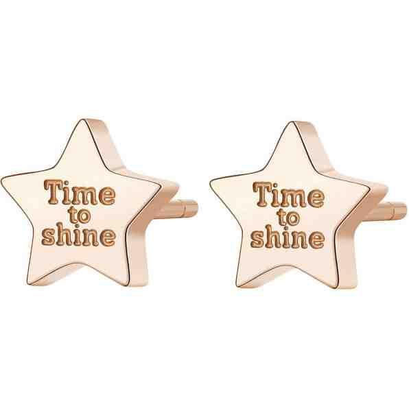 S`Agapõ Ocelové náušnice hvězdy CLICK SCK38 + 2 měsíce na vrácení zboží