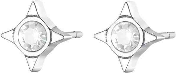 S`Agapõ Ocelové náušnice s čirými krystaly CLICK SCK48 + 2 měsíce na vrácení zboží