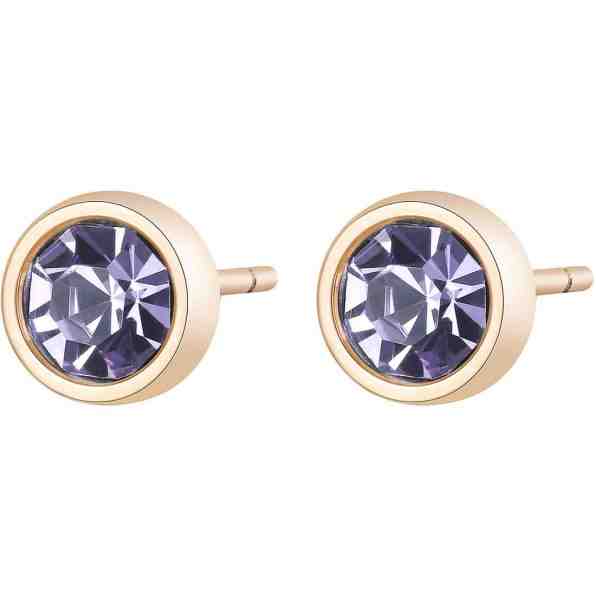 S`Agapõ Ocelové náušnice s krystaly CLICK SCK30 + 2 měsíce na vrácení zboží