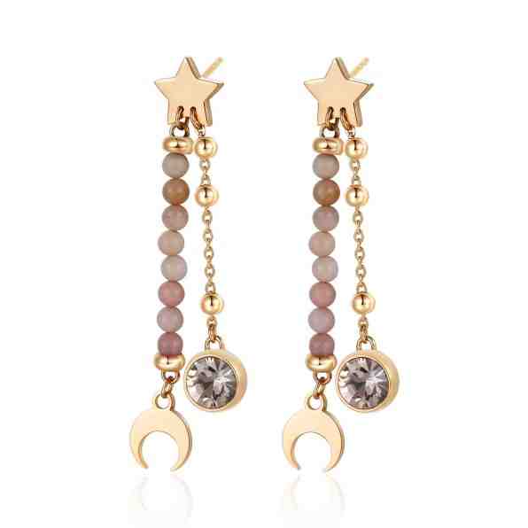 S`Agapõ Dlouhé ocelové náušnice Aurora SAR17 + 2 měsíce na vrácení zboží