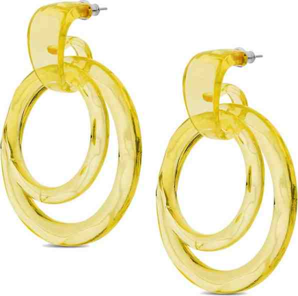 Fossil Pryskyřicové náušnice JA7026040 + 2 měsíce na vrácení zboží