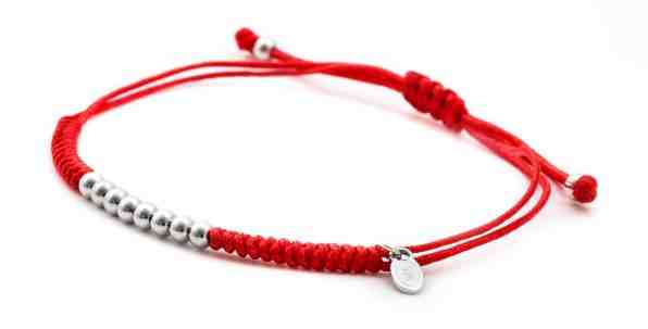 Beneto Šňůrkový náramek se stříbrnými korálky AGB386 + 2 měsíce na vrácení zboží