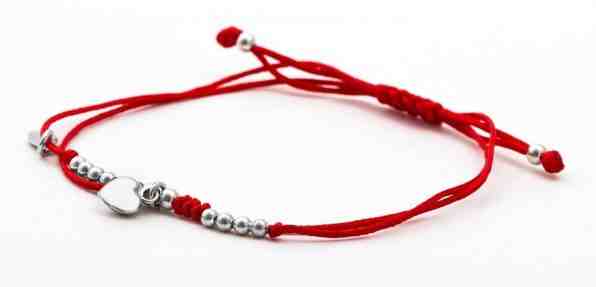 Beneto Šňůrkový náramek se srdíčkem AGB387 + 2 měsíce na vrácení zboží