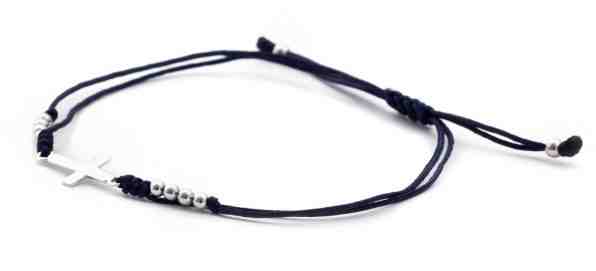 Beneto Šňůrkový náramek s křížkem AGB390 + 2 měsíce na vrácení zboží